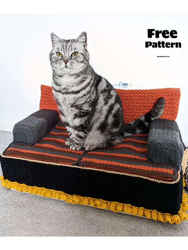 crochet cat couch pattern