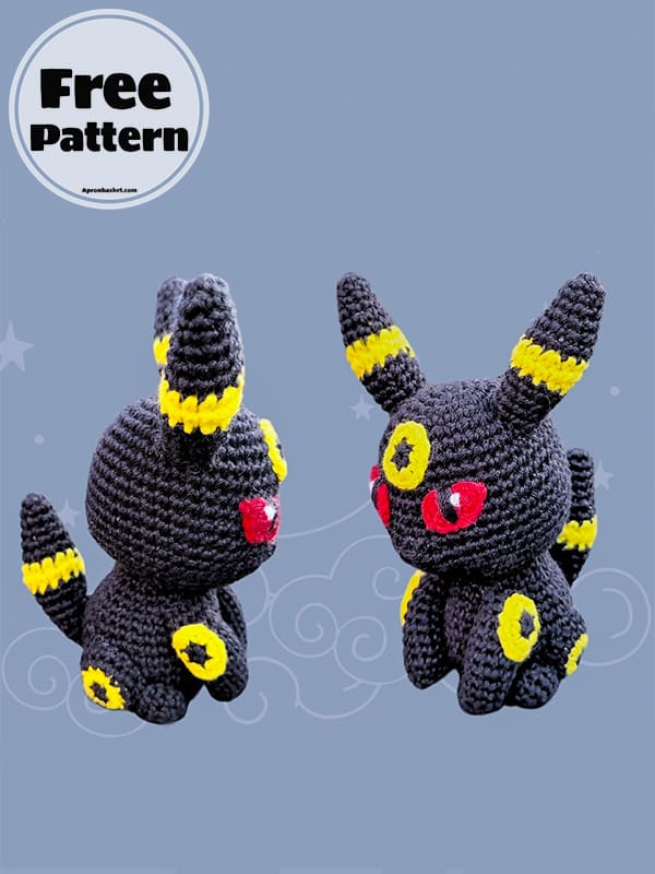 Amigurumi Pokemon Umbreon Crochet Free Pattern (3)