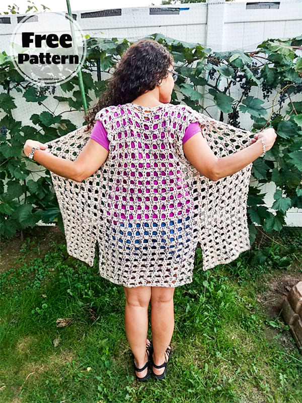 Crochet Beach Cover Up Free Pattern-2