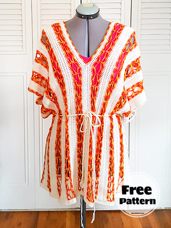 Crochet Swim Cover Up Dress (2)