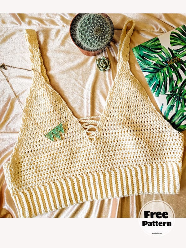 Crop Beach Crochet Top Free Pattern