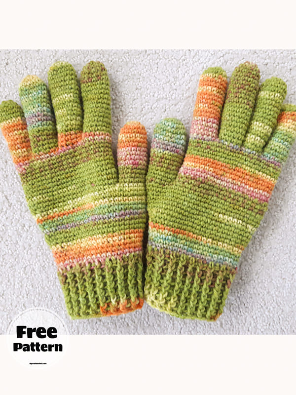 Easy Crochet Gloves With Fingers Pattern