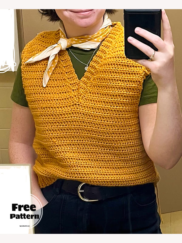 Easy Summer Crochet Top Vest Free Pattern