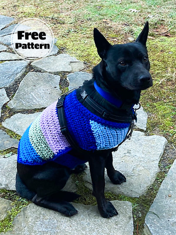 Jacket Easy Dog Sweater Free Crochet Pattern 