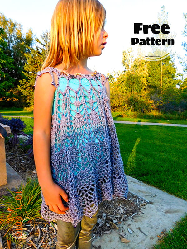 Lacy Crochet Baby Dress Pattern Free-2