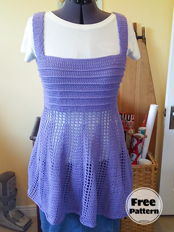 Peplum Crochet Summer Tank Top Pattern Free