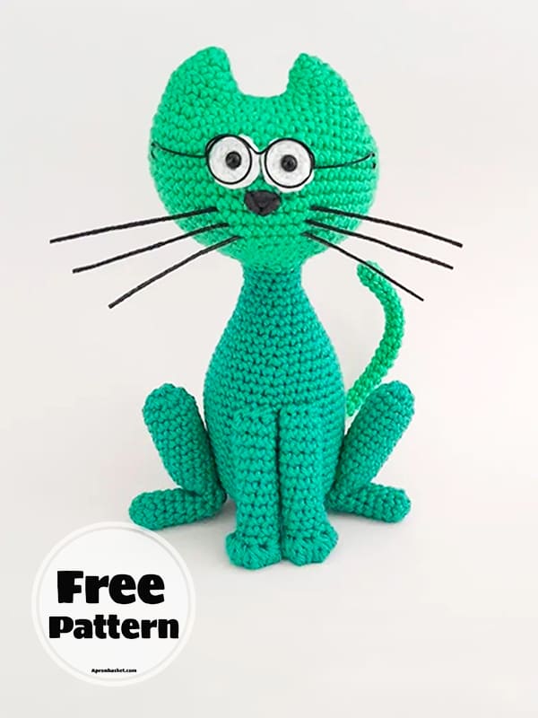 Amigurumi Cartoon Crochet Cat Free PDF Pattern-2