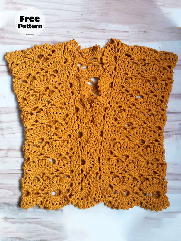 Bolero Crochet Shell Stitch Pattern Free