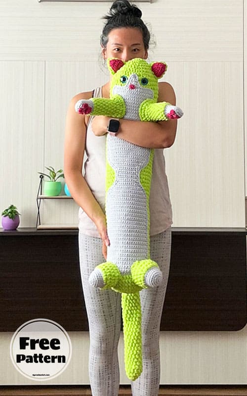 Crochet Cat Pillow Free Pattern