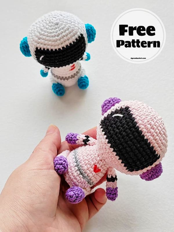 Crochet Mini Astronaut Amigurumi Doll Free Pattern PDF-2