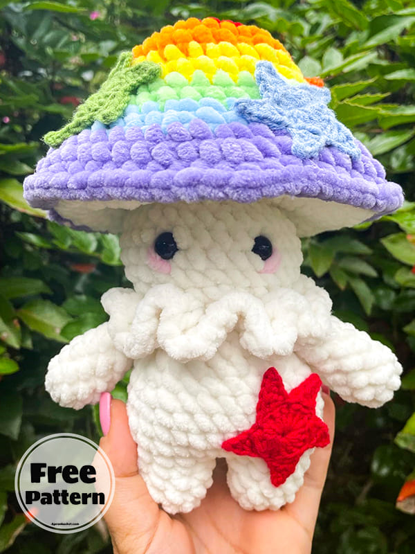 Crochet Mushroom Amigurumi Doll Free PDF Pattern (2)