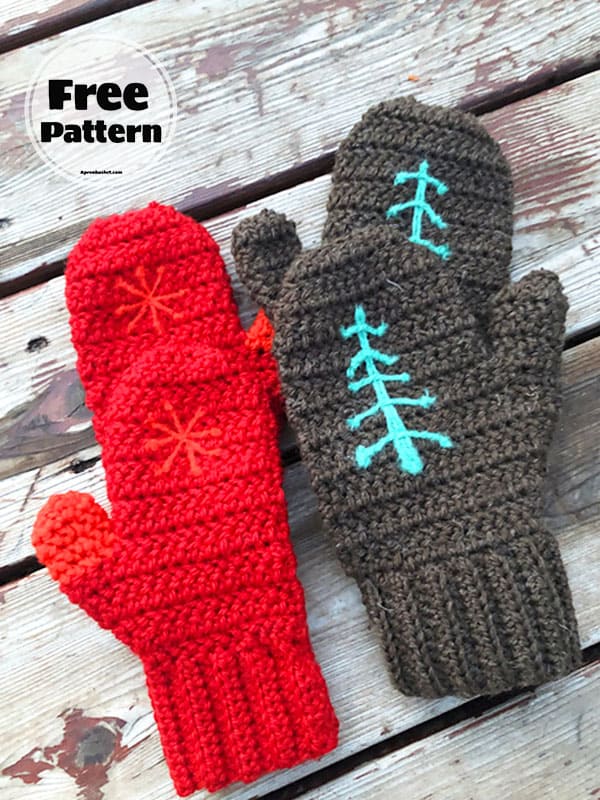 Easy Crochet Mittens Pattern Free Step by Step