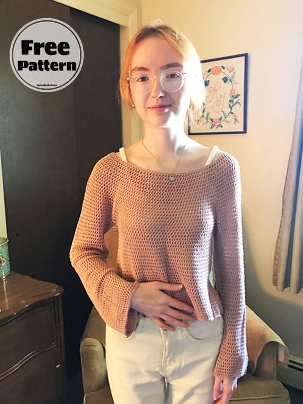 Easy Pullover Sweater Crochet Pattern Free