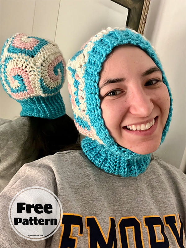 Granny Square Balaclava Free Crochet Pattern-2