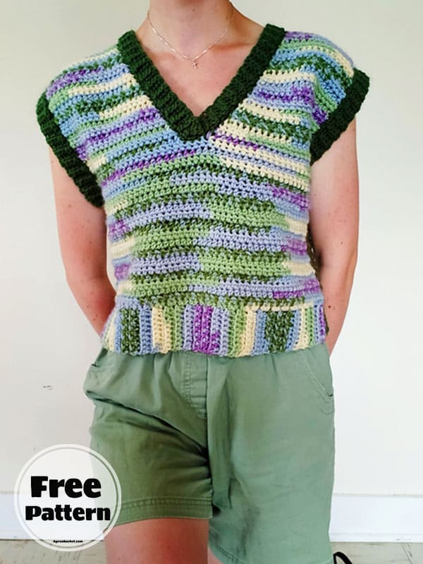 Granny Sweater Vest Crochet Pattern Free