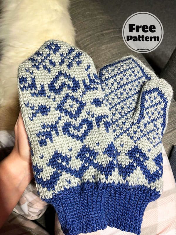 Hearts Easy Mittens To Crochet Pattern Free