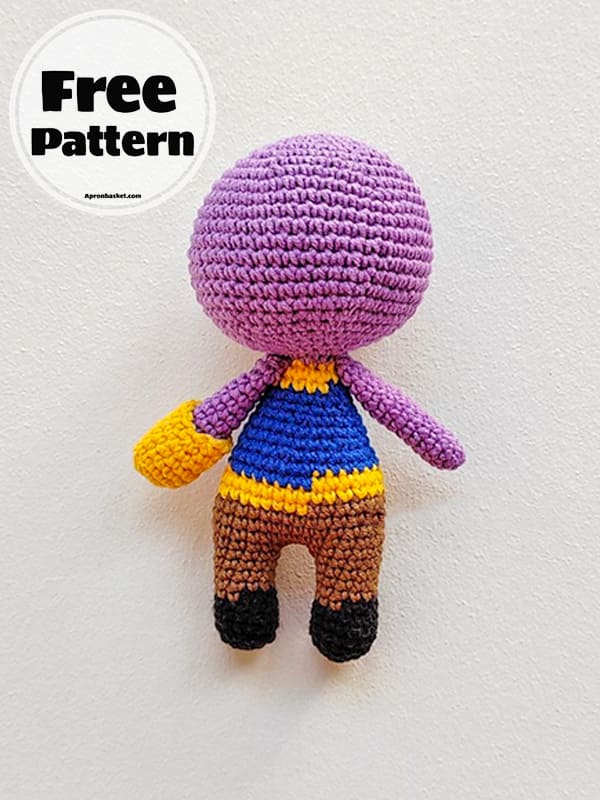 Marvel Thanos Crochet Amigurumi Doll Free Pattern (3)