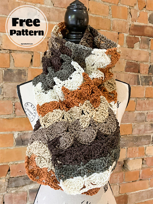 Simple Leaf Crochet Scarf Pattern Free (2)