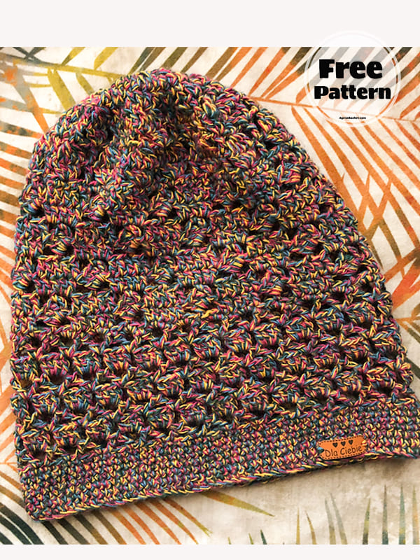 Summer Free Crochet Beanie Pattern Slouchy