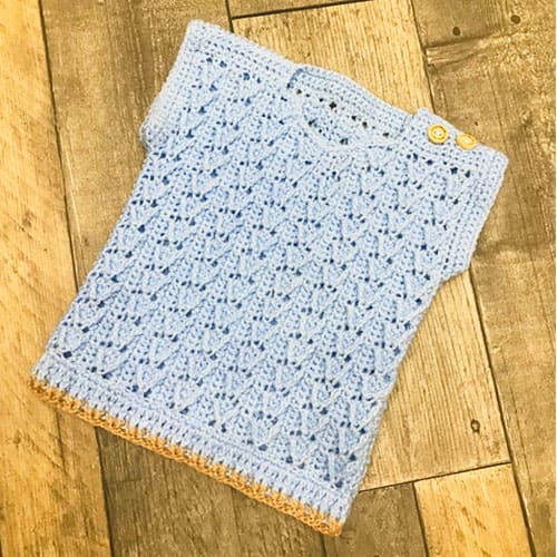 Sweet crochet childs vest free pattern