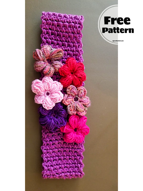 crochet floral headband pattern
