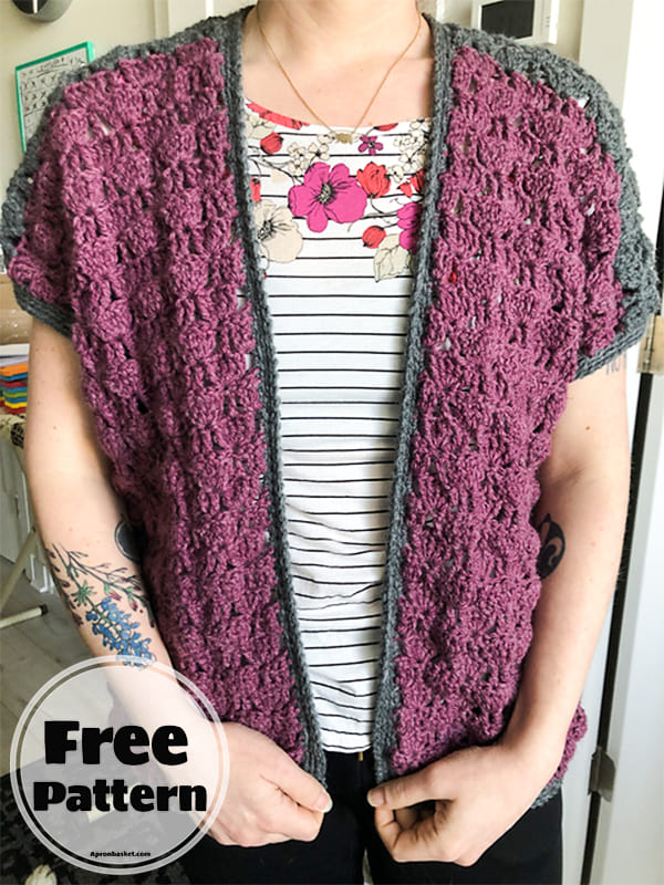 Oversized Crochet Cardigan Free Pattern-2