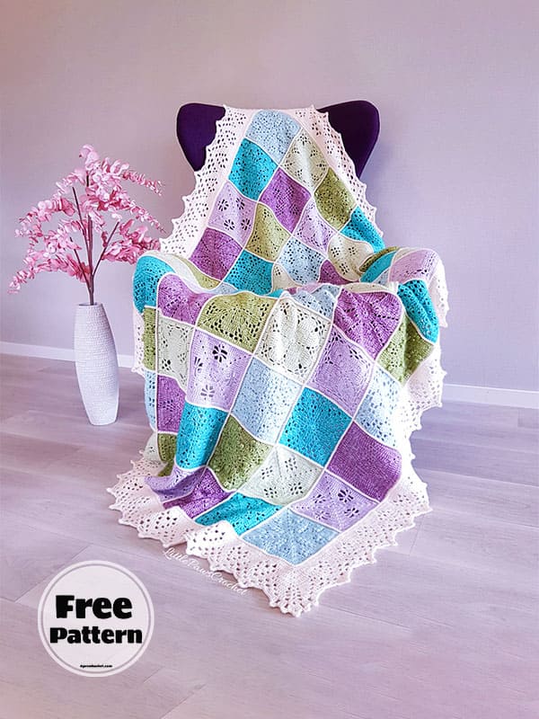 Special Crochet Squares For A Blanket Free PDF Pattern 
