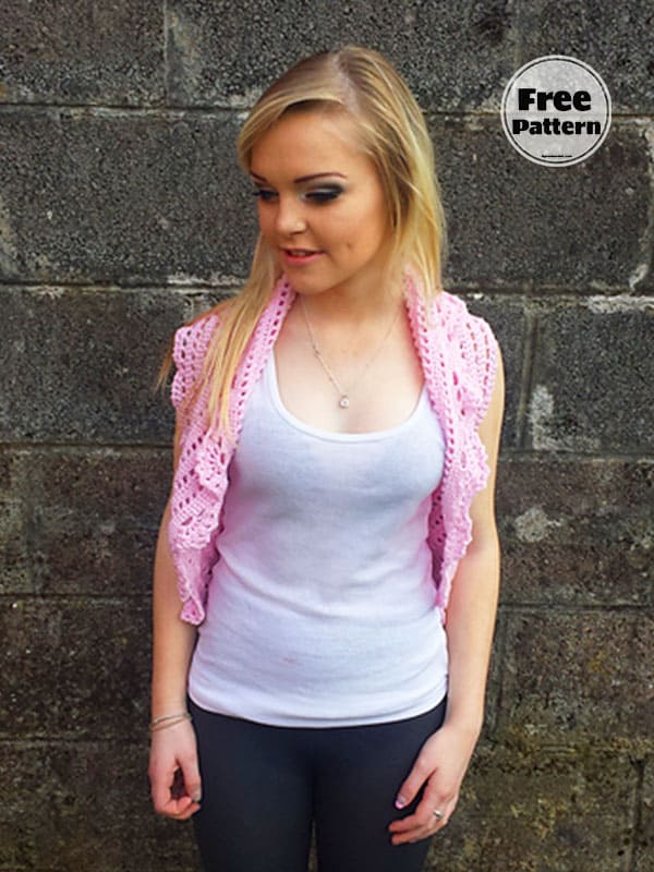 Free Crochet Pattern For Bolero Peach Slices