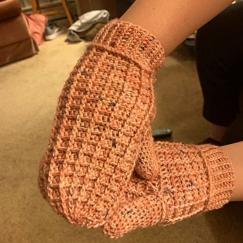 Easy Beginner Crochet Mittens Pattern Free